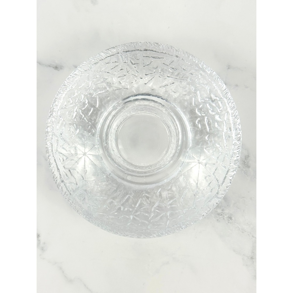 VTG Orrefors Crystal Votive Candle Holder "Discus" Lars Hellston 5 1/2"